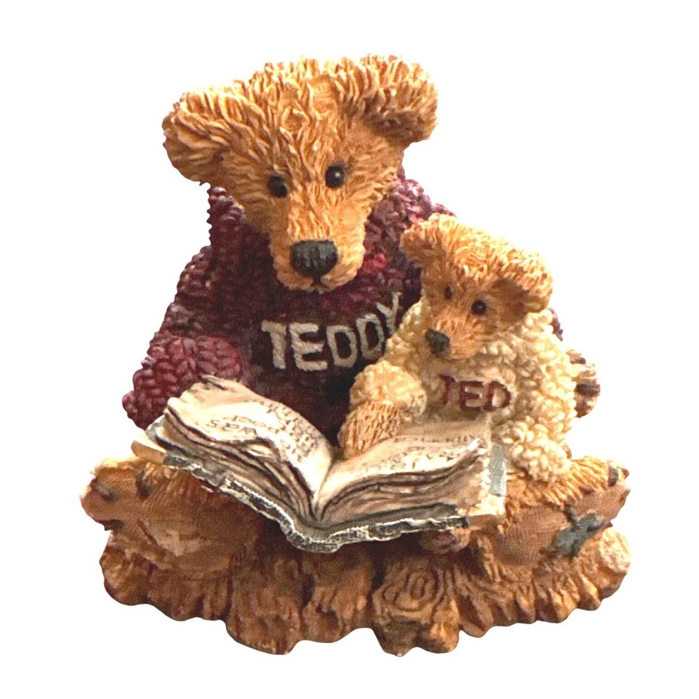 Boyds Bears and Friends Figurine 2223 Reading Bears Vintage 1993 Excellent